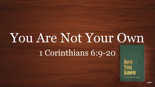 You are Not Your Own // 1 Corinthians 6:9-20