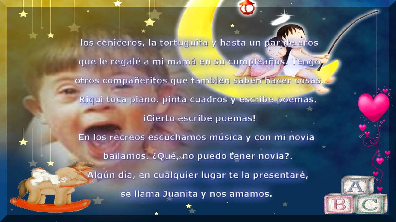 21 de marzo Día Mundial del Síndrome de Down - Carta de un niño con 21 de marzo Día Mundial del Síndrome de Down - Carta de un niño con