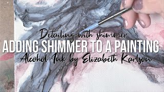 Soothing Visual ASMR: Adding surprise Shimmer to a textured painting
