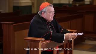 Latin Rosary Sorrowful Mysteries Prayed By His Eminence Raymond Leo Cardinal Burke