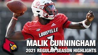 Malik Cunningham 2021 Regular Season Highlights Louisville Qb