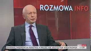 Minister Administracji Michał Boni M.in. O Funduszu Kościelnym Inforozmowa, Tvp Info, 08.10.2013