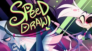 Speed Draw- Classic Rivals (Hazbin Hotel)-Vivziepop