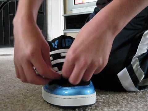 A vid on how to lace your shoes the cool way just for school.