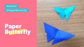 Origami Paper Butterfly making - Very Easy #Shorts