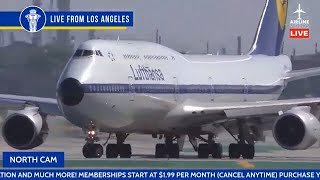 AMAZING UP-CLOSE 🔴LIVE North Runway Action at LAX + ATC