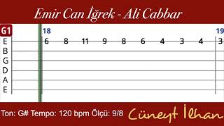 Emir Can İğrek - Ali Cabbar - Gitar Tab & Gitar Dersi