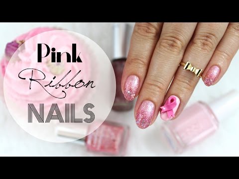 3D Pink Ribbon Nails | Breast Cancer Awareness â¡ - YouTube