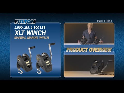 FULTON | 142311 | XLT® Marine Trailer Winch, Single-Speed, 1,500