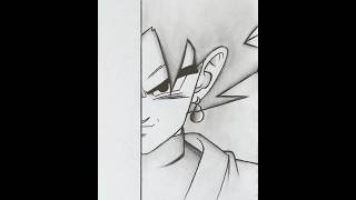 Goku Black Drawing #Drawing #Drawingtutorial #Artvideo #Shortsvideo #Satisfying #Goku