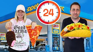 24 Saat Benzi̇nli̇kten Yemek Yedi̇k ? Suna Biltekin