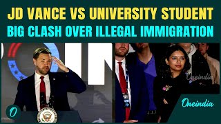 On Cam Jd Vance Shuts Down Student Questioning Trumps Illegal Immigration Crackdown On Live Tv