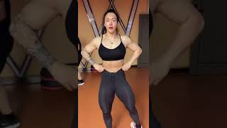 Super Y Muscle Girl Flex Big Biceps