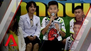 Thai cave rescue: Highlights from the Wild Boars' first public appearance Thai cave rescue: Highlights from the Wild Boars' first public appearance
