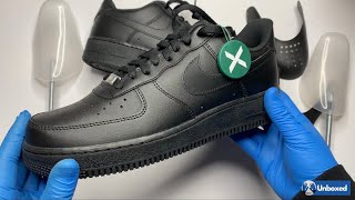 Asmr Nike Air Force 1 Low 07 Black Unboxing No Talking