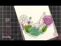 Copic Marker Flower Shaker Card - Color Wednesday #62
