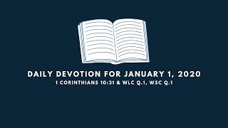 Daily Devotion for January 1, 2020