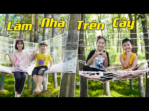 Thử Thách Làm Nhà Trên Cây ♥ Min Min TV Minh Khoa