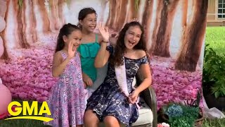 15-Year-Old Surprised With Drive-Thru Quinceañera After Losing Her Father To Covid-19 L Gma Digital
