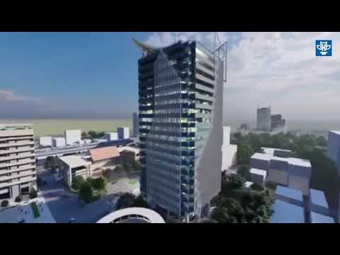 Hình ảnh 3D nhà học đa năng 20 tầng trường ĐH Kiến Trúc Hà Nội