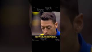 Ozil Tricks With Chewing Gum