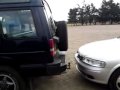 Vauxhall Vectra 2.0DTi getting scrapped and rammed by Land Rover Discovery