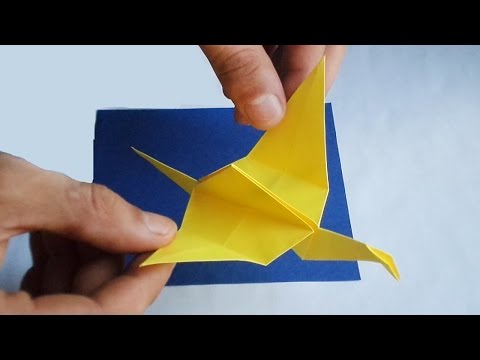 Журавль летающий оригами Журавль летающий оригами