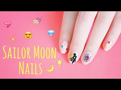 Sailor Moon Nails - YouTube