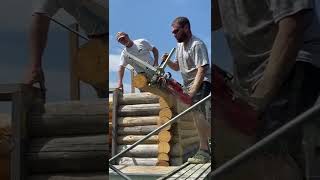 Working On The New B-Pond Log Cabin Shed