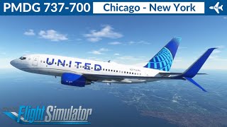 Msfs Pmdg 737-700 United Airlines Chicago To New York Vatsim Livestream