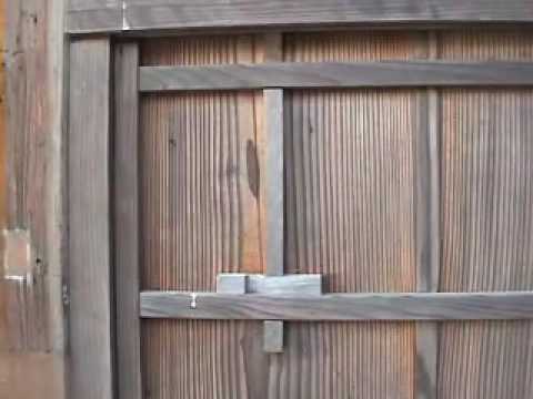 old japan wooden door - amado - youtube