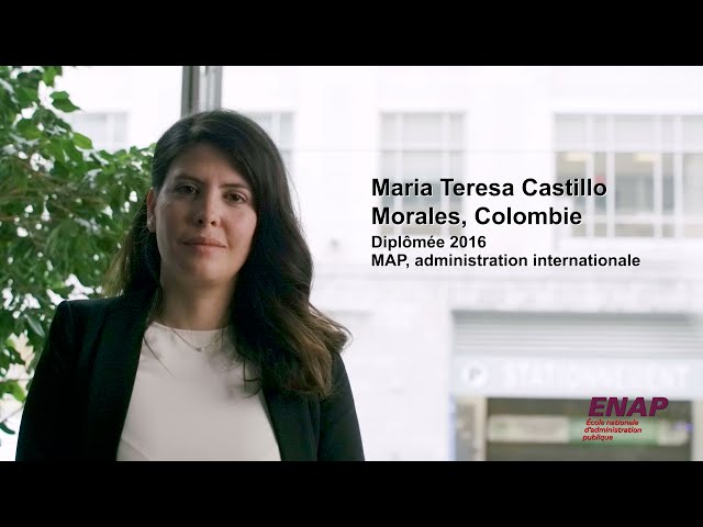 Watch Témoignage – Maria Teresa Castillo Morales de nationalité colombienne, diplômée de la MAP. on YouTube.