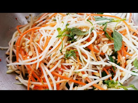 NỘM ĐU ĐỦ Cách làm NỘM ĐU ĐỦ cà rốt giòn ngon như ngoài hàng