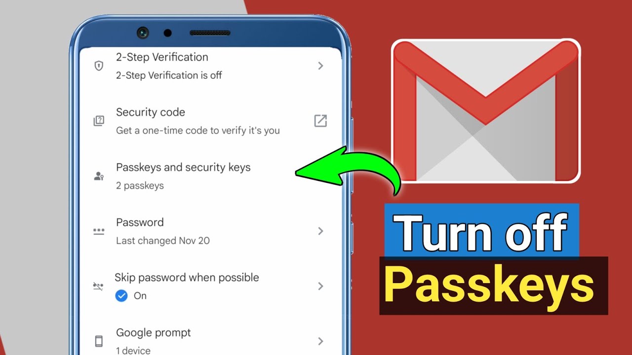 Google account passkey remove || Passkeys and Security Google account passkey remove || Passkeys and Security