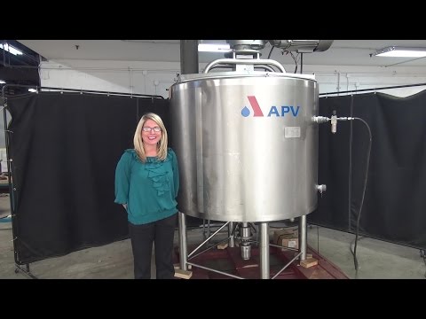 Crepaco 350 GAL Jacketed 304 Stainless Steel Mix Tank