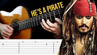 Pirates Of The Caribbean Guitar Tabs Hes A Pirate