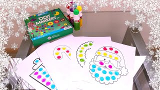 Christmas Dot Painting For Kids | Новорічні Малюнки Для Дітей | Dot Markers Kit