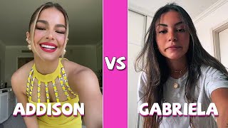 Addison Rae Vs Gabriela Moura TikTok Dances Compilation
