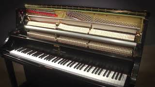 Story & Clark 46 Upright Piano Satin Ebony Qrs Pnoscan Ijrlu0397