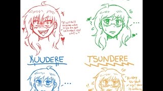 Que significa Dandere,Kuudere,Tsundere y Yandere.