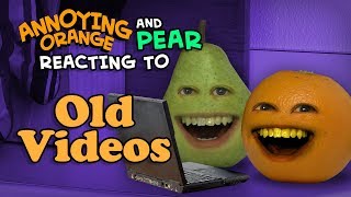 Annoying Orange And Pear React To Old Videos Toe-May-Toe, Plumpkin, Sandy Claus