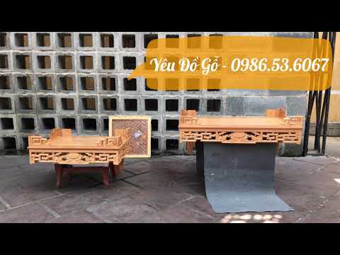 Bàn thờ treo tường - bàn thờ treo gỗ