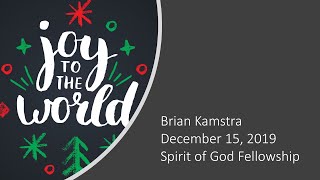 Joy To The World - Brian Kamstra - 12-15