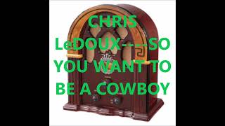 Watch Chris Ledoux So You Want To Be A Cowboy video