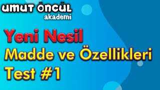 Madde Ve Özellikleri Yeni Nesil Soru Kitabı Test