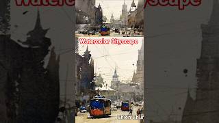 Watercolor Cityscape Paintings - Artist Chien Cung Wei