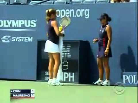 Amelie モーレスモ vs Julie Coin USO 2008 3rd Round （suite）