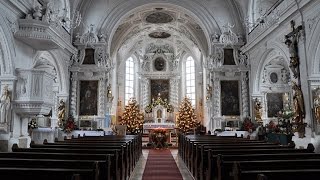 Christmas Spirit In Maria Himmelfahrt Church Pfreimd Germany