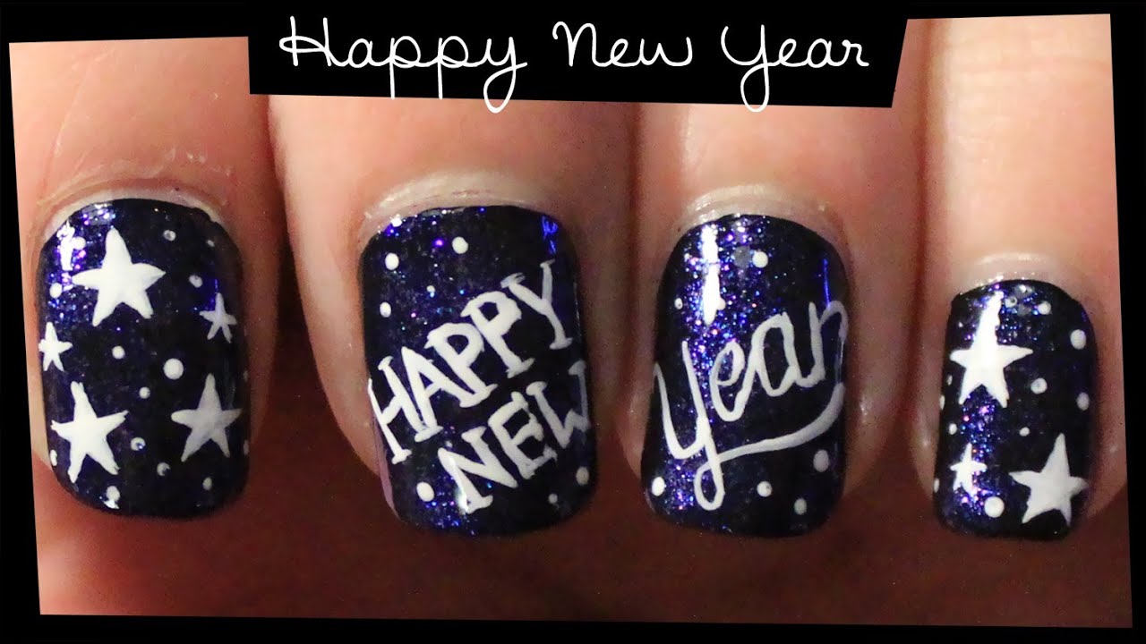 9. Festive French Tip New Year's Nails - wide 1