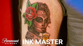 Diversity & Ingenuity Meet - Mash-up Tattoos: Elimination Tattoo | Ink Master: Return of the Masters Diversity & Ingenuity Meet - Mash-up Tattoos: Elimination Tattoo | Ink Master: Return of the Masters